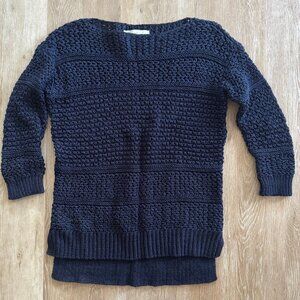 Ann Taylor LOFT Knit Sweater, Lightweight, Navy Blue, 3/4 Sleeve, XS, NWOT